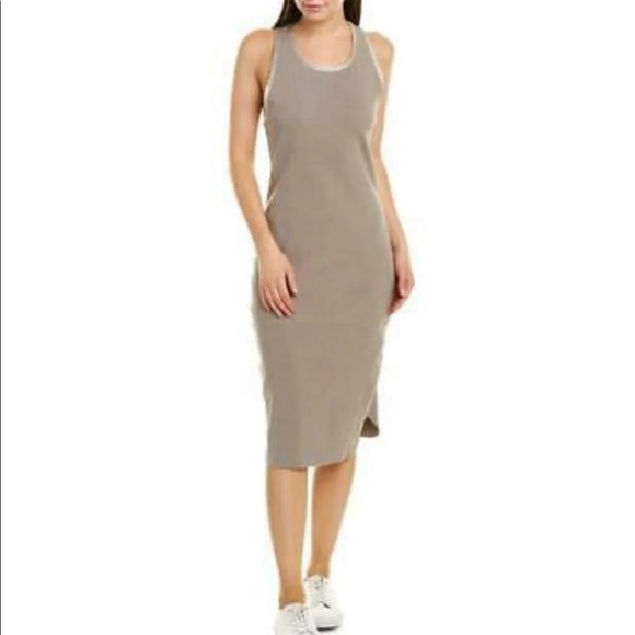 James Perse Ribbed Racerback Dress - Picture 2 of 8